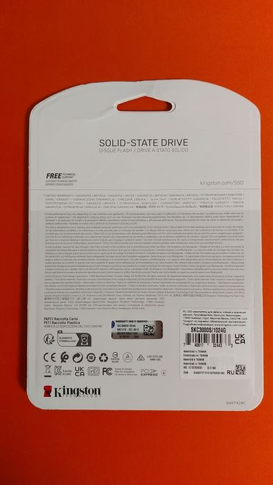 Диск ssd m2 kingston KC3000 1tb новый