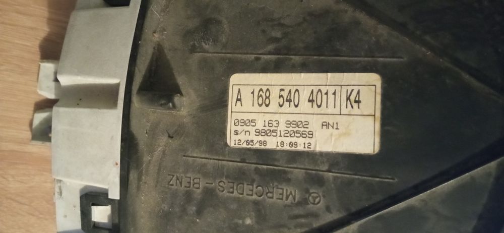 Километраж Mercedes Мерцедес A160 W168