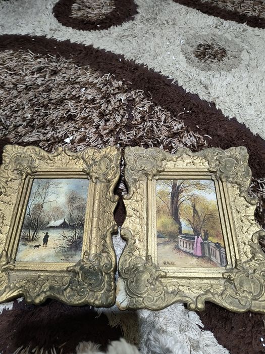 Tablouri vechi,ulei pe pânză
