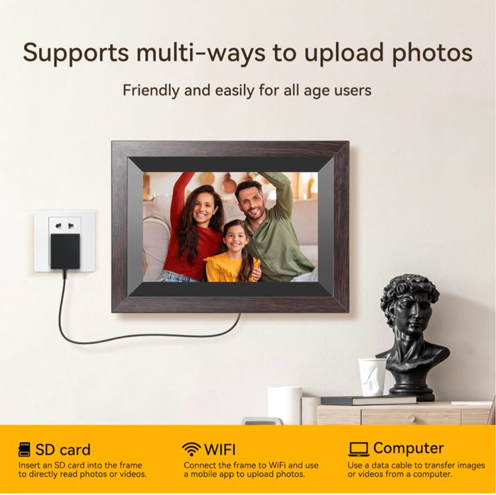 Цифровая фоторамка Kodak 10 дюм екран сенсор  HD разрышена