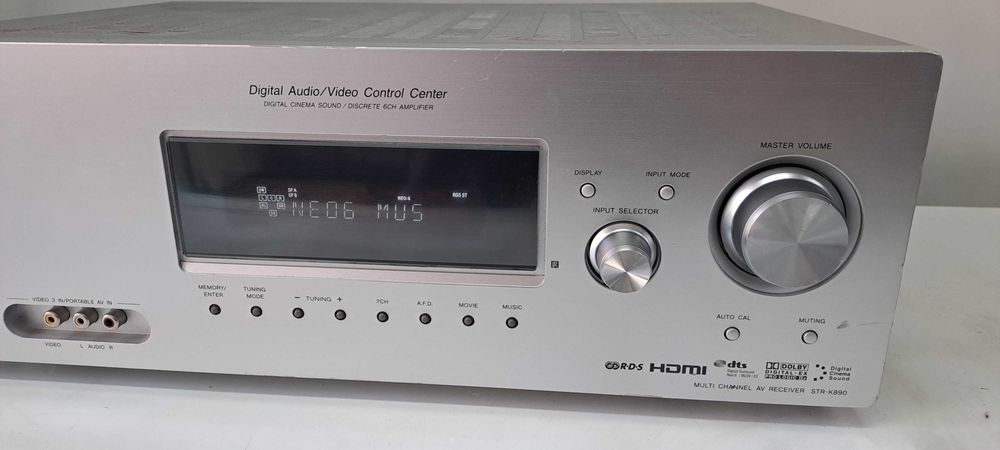 Sony STR K 890 HDMI AV Receiver 6.1 DTS-ES Dolby Digital EX Silver Amplificator