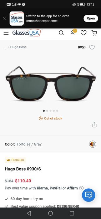 Ochelari de soare unisex Hugo Boss
