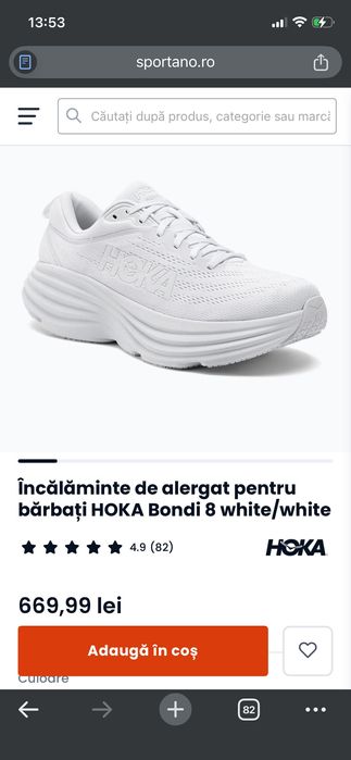 Incaltaminte de alergare Hoka Bondi 8 noi în cutie.