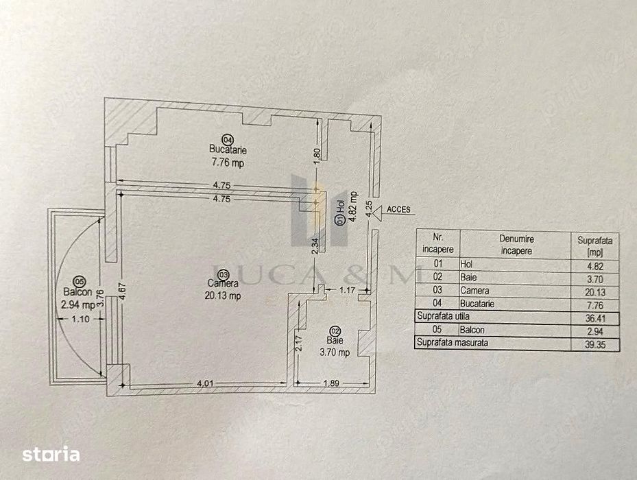 Apartament 1 camera | Spatios | Ideal investitie