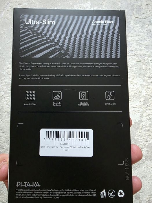 Чехол Galaxy S25 ultra PITAKA