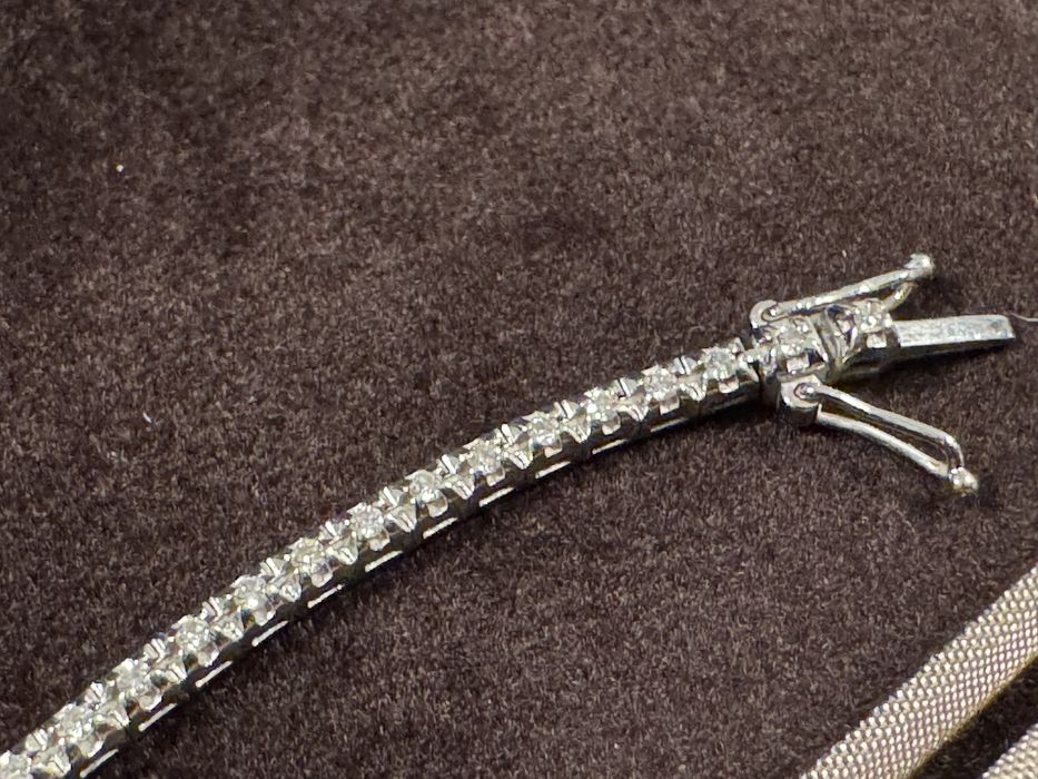 Vand bratara Tenis - Teilor - Diamante alb-roz