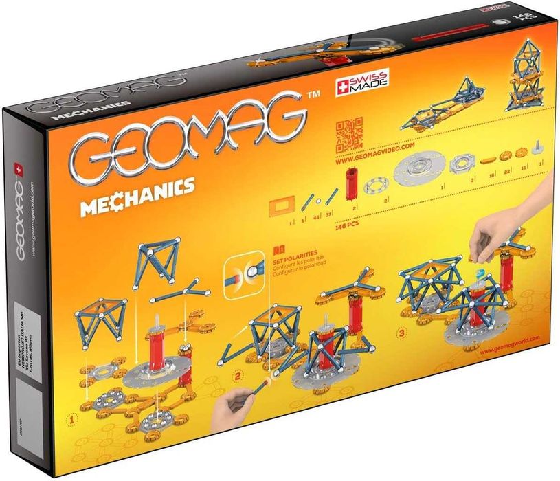 GEOMAG Магнитен конструктор Механикa 146 части