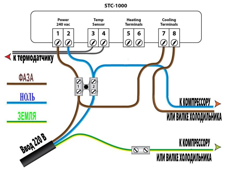 Stc 1000 схема принципиальная