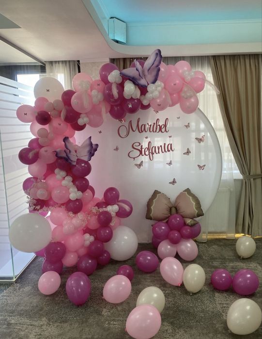 Arcada baloane, masa toaleta mireasa / manechin mire - mireasa