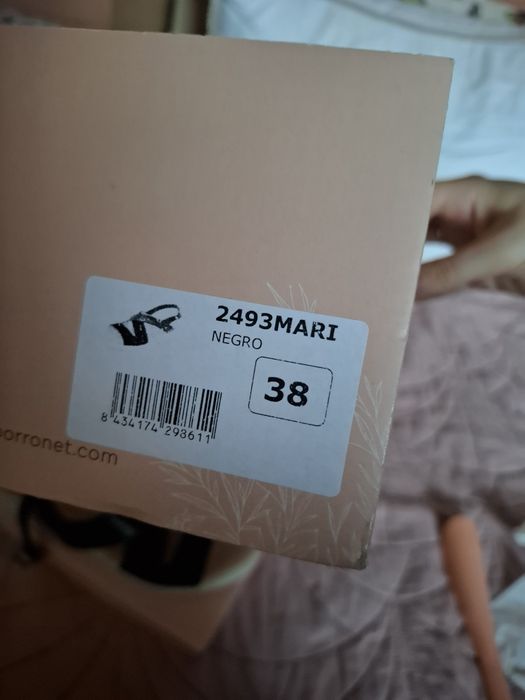 Porronet черни сандали 38 номер естествена кожа