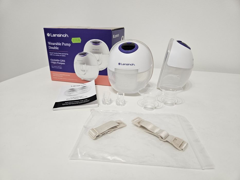 Pompa de san electrica dubla, portabila, hands free, Lansinoh