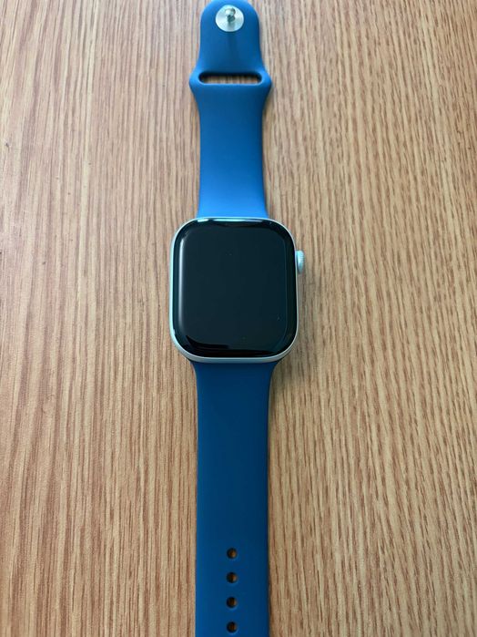 Apple Watch 10, GPS, Silver Aluminium, 46mm, Denim Sport Band,garantie
