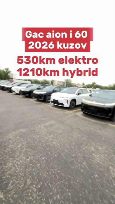 Gac aion i60 530km ful  26 kuzovda xamma rangidan bor arzon