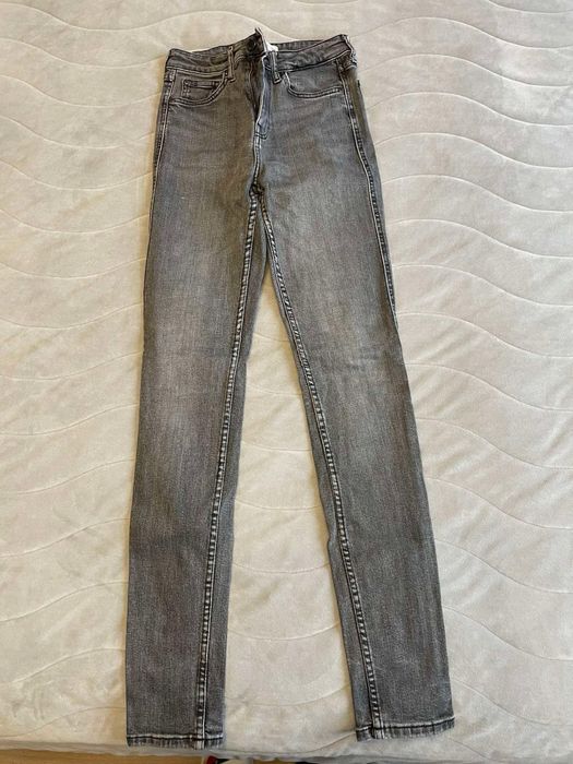 Светло сиви Дънки Mango