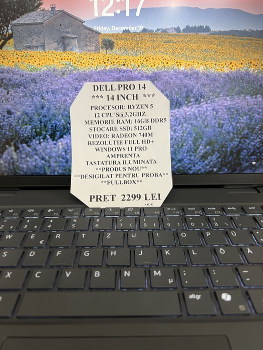 Amanet Royal CB: Laptop Dell Pro 14 ryzen 5 16gb ram ssd nou fullbox
