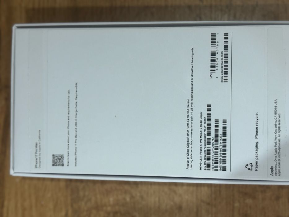 Продам iphone 17 pro max