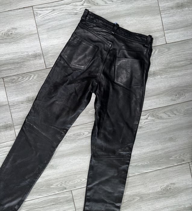 Pantalon moto piele măsura S