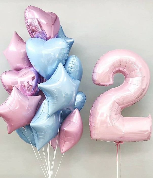 Воздушные шары, цифры, фигуры