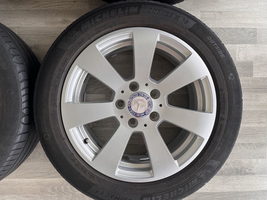 Оригинални джанти 16 цола 5х112 за Мерцедес с летни гуми 205/55/16