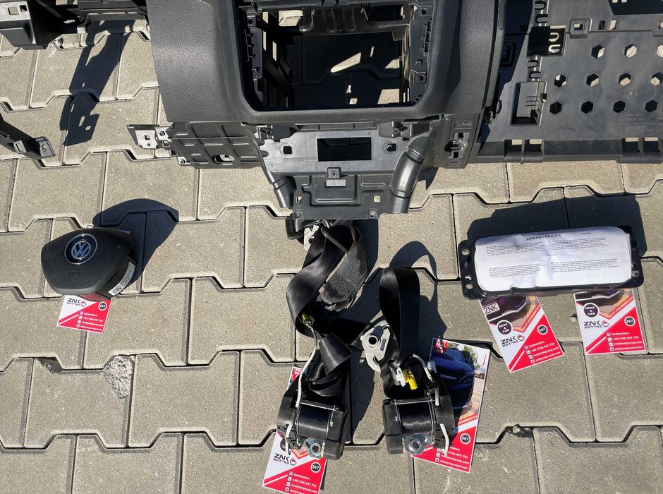VW Caddy 2k kit airbag volan pasager - plansa de bord set centuri