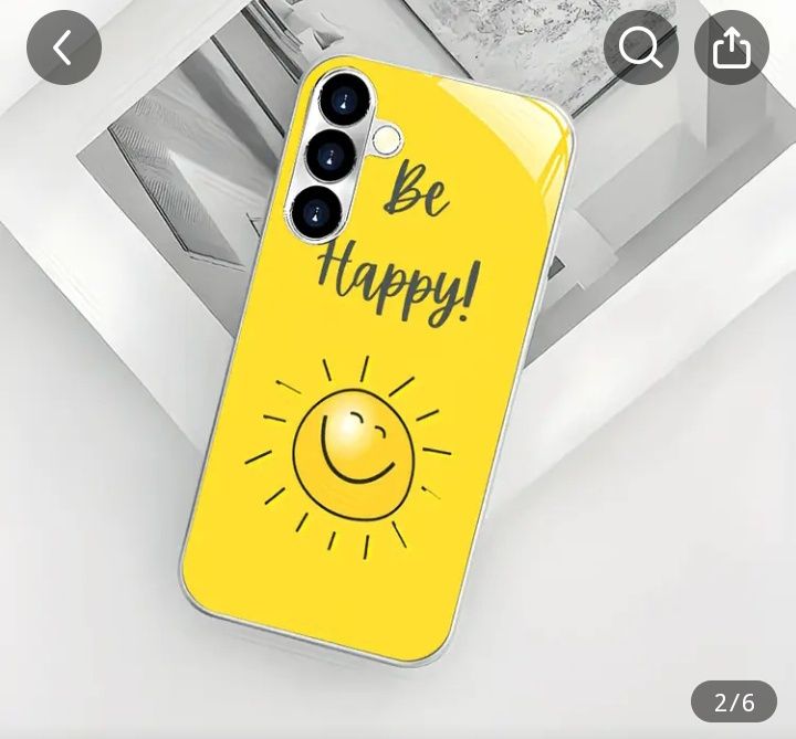 Нов премиум стил калъф за телефон с лесен дизайн на слънчева усмивка с