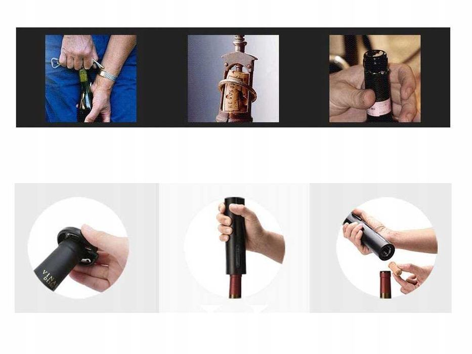 Електрическа отварачка за вино с тирбушон и резачка за фолио