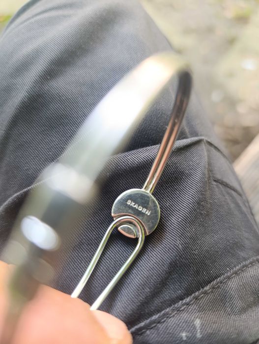 Гривна на SKAGEN с черна перла