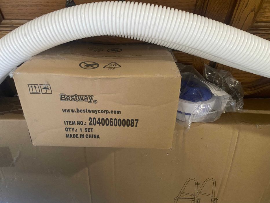 НОВ Bestway Power Steel 488x122 басейн – пълен комплект, неотварян