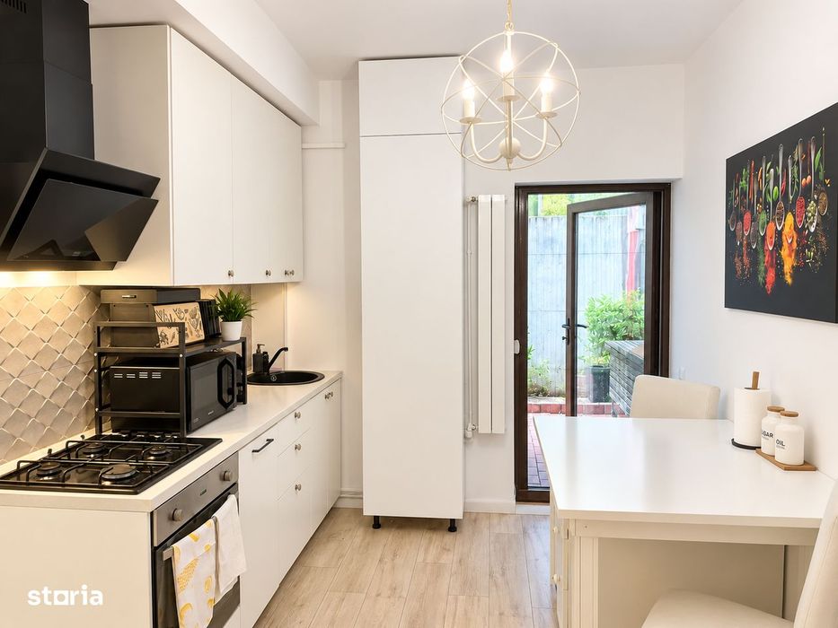 3 camere Piața Domenii | 68 m² utili | Vilă duplex | Centrală proprie