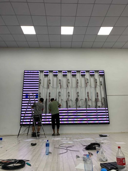 монтаж лэд экрана led