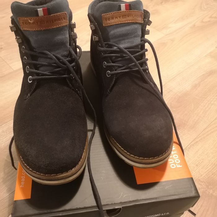 Ghete Tommy Hilfiger piele întoarsă mărime 42