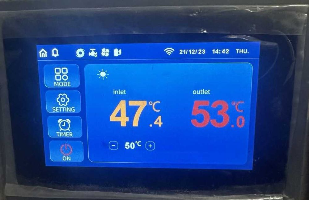 12Кв. Високотемпературни +75° Инверторни Термопомпи KLIMATRON R290