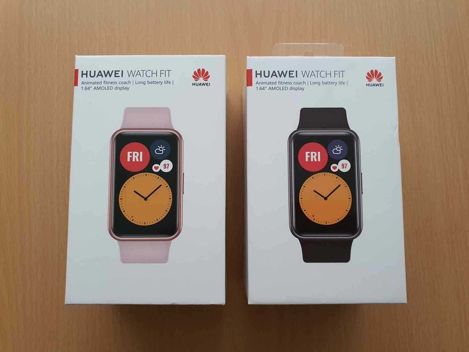 Smartwatch Huawei Watch Fit Sakura Pink Roz, Black Negru Nou, Sigilat