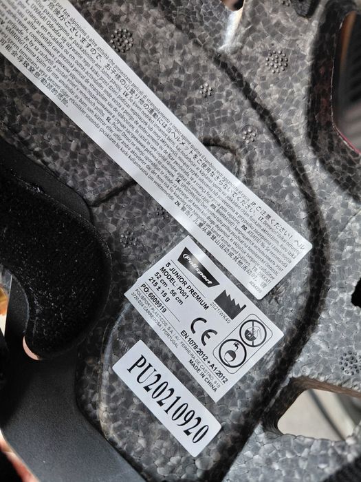 Детска вело каска Polisport - Junior Glitter Hearts, 52-56 cm, розова