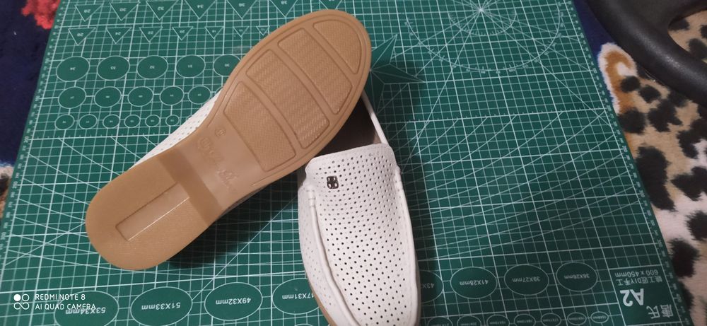 МАКАСИНЫ кожаные мужские подошва тэп Турция с перфорацией цвет бежевый