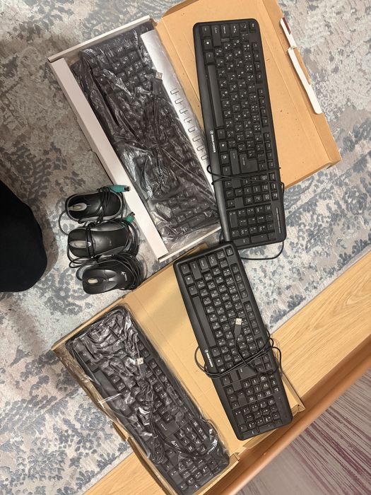 Клавиатура и компьтерная мышка