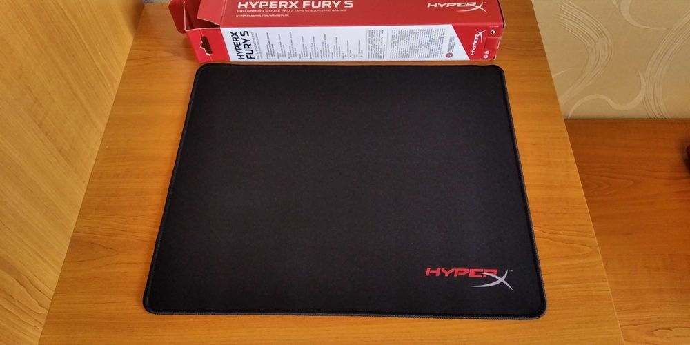Подложка за мишка Kingston HyperX Fury S Pro S, черна, 290 x 240 мм