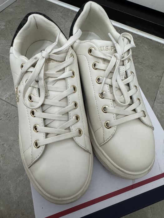 Белые кеды US Polo Assn