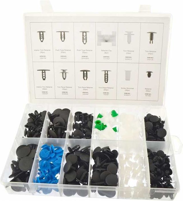 К-т щипки за Фиат, клипсове 308бр. За кори и др.