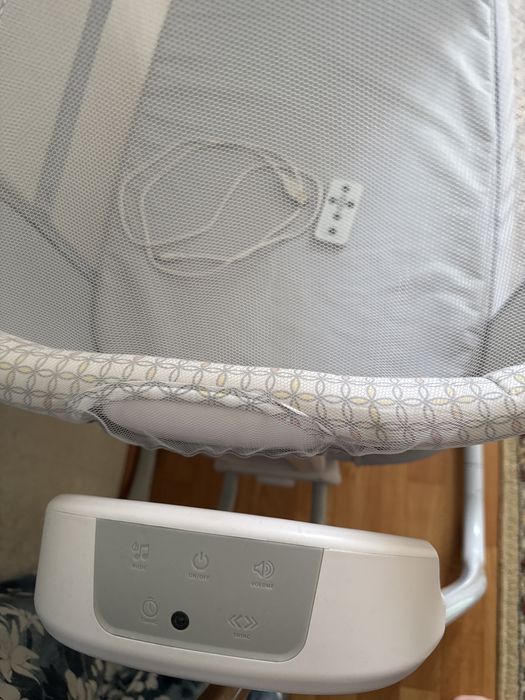 Манеж детский серый