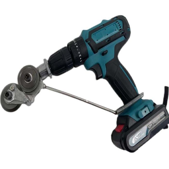 Приставка за бормашина, ножици за метални плочи с двойна глава