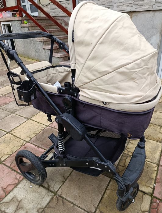 Carucior Coccolle transformabil 3 in 1 cu scoica, landou, pliabil