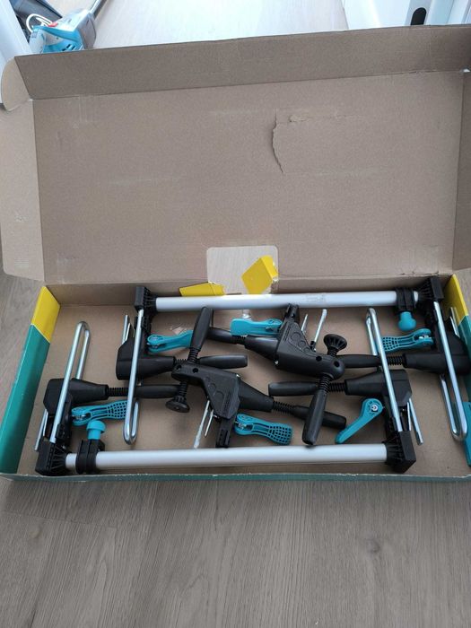 Dispozitiv fixare captuseala/toc usa, Wolfcraft 3676000, 8 piese