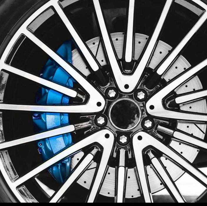 Спрей боя за спирачни апарати и барабани К2 - Син