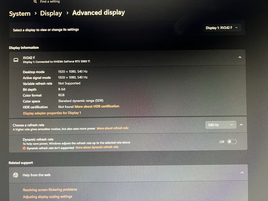 Acer Nitro XV242F (24”)