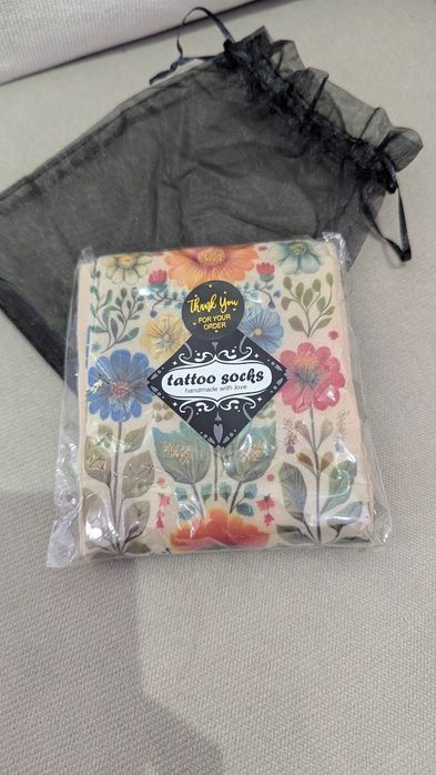 Нов дамски чорапогащник с принт на цветя xs-m подходящ за подарък