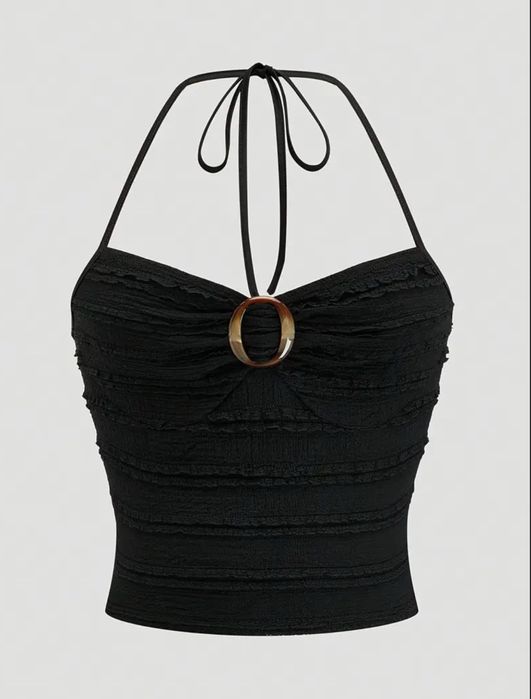 Черный топ, летняя