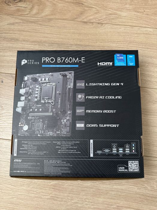 Материнская плата MSI PRO B760M-E DDR4