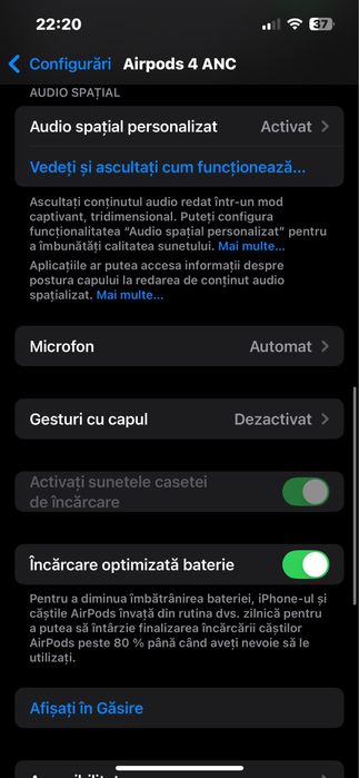 Casti airpods 4 ANC