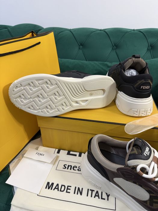 Adidasi Fendi piele naturala 100% Full Box colectie noua